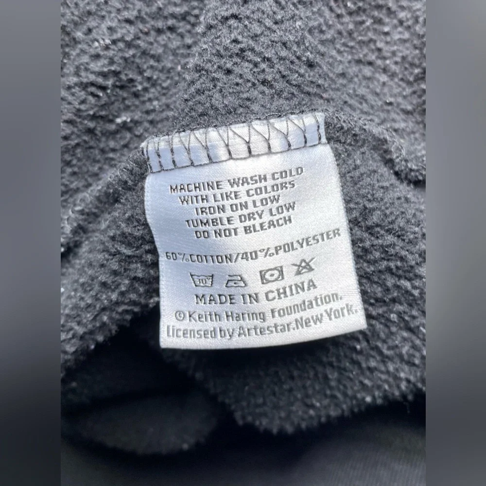 Men’s Size Small Keith Haring x Shoe Palace Heart Art Artwork Hoodie Embroidered - Picture 10 of 11